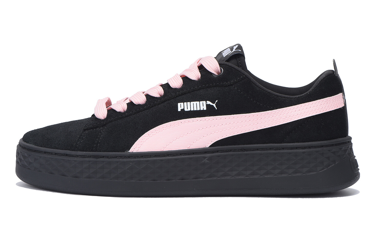 

Кроссовки Puma Smash Platform Skateboarding Shoes Women's Low-top Pink, цвет Blackberry