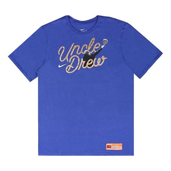 Футболка ki tee uncle drew kyrie irving большой баскетбол Nike, синий
