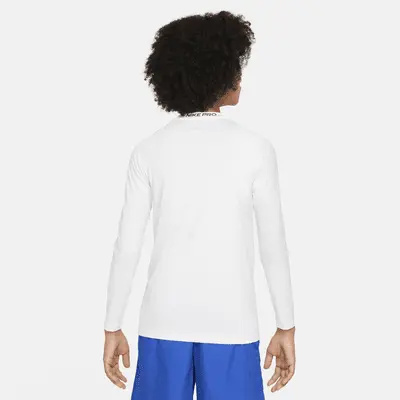 Топ Nike Pro, белый/черный — фото 2