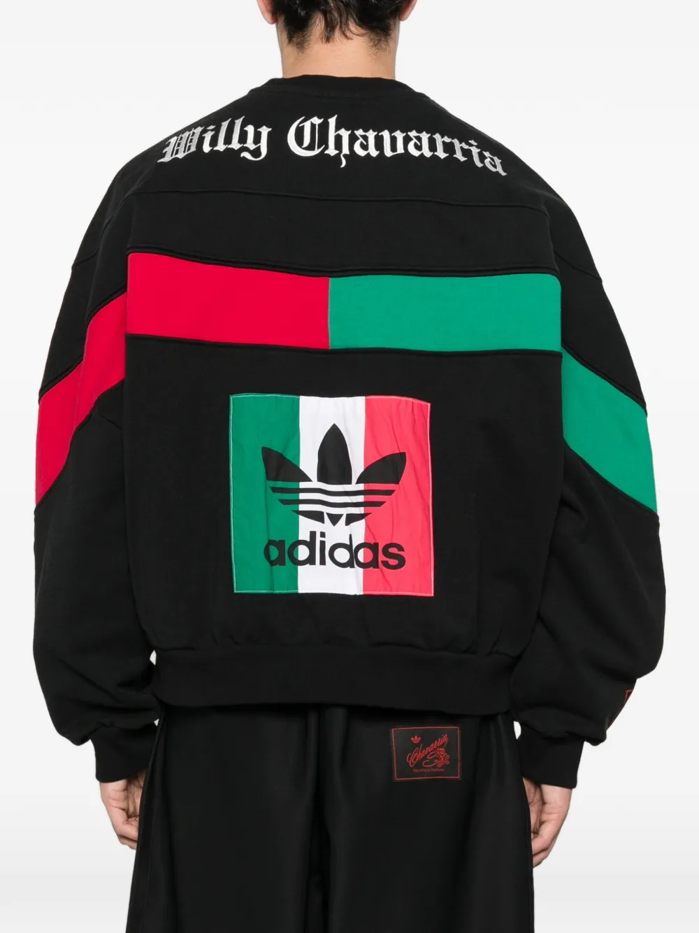 Свитшот с круглым вырезом и графическим изображением орла X Willy Chavarria Adidas, черный — фото 4