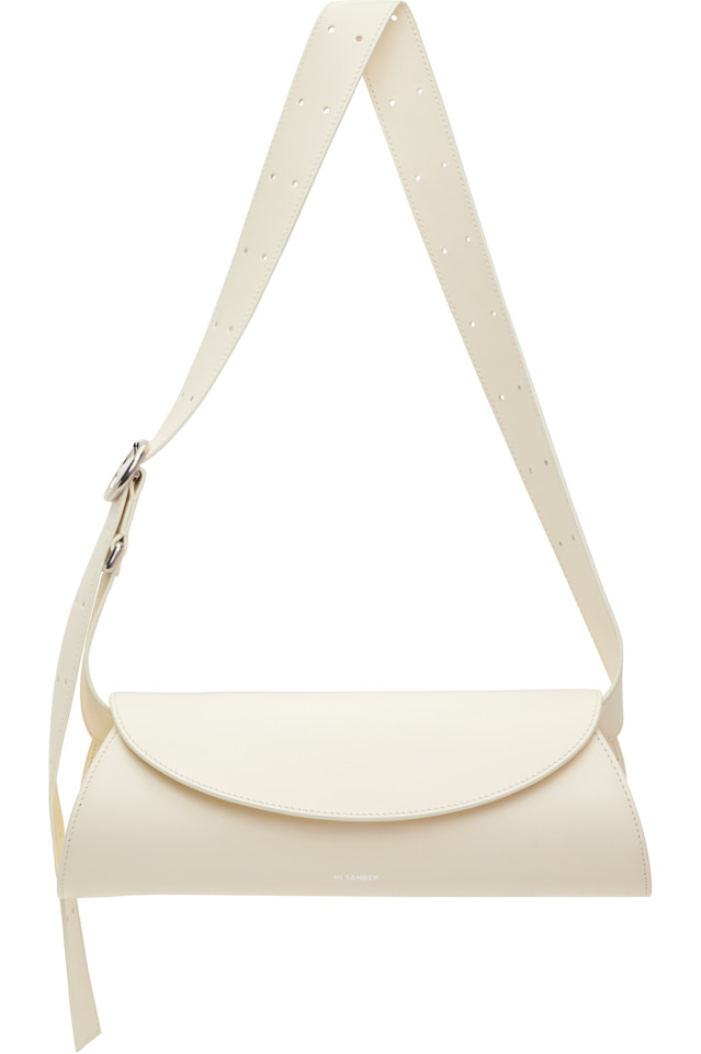 

Сумка Cannolo маленькая Jil Sander, цвет eggshell