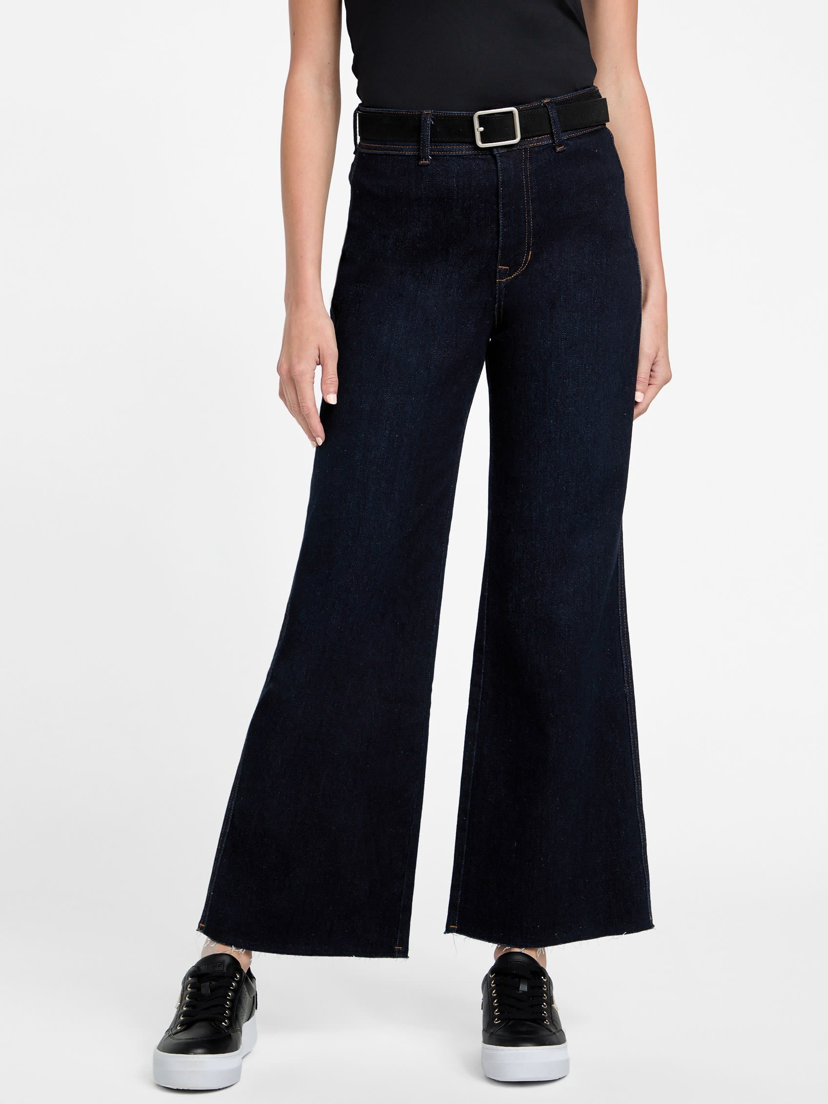 

Широкие джинсовые брюки Sandie Guess Factory, цвет noir/gemstone wash