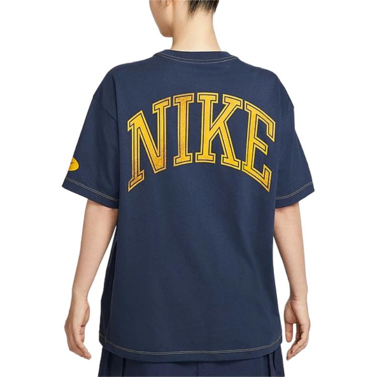 Женская футболка с принтом Sportswear Nike, темно-синий — фото 2