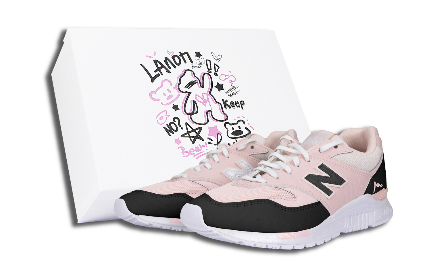 

Кроссовки женские NB 840 с низким верхом, черные/розовые New Balance