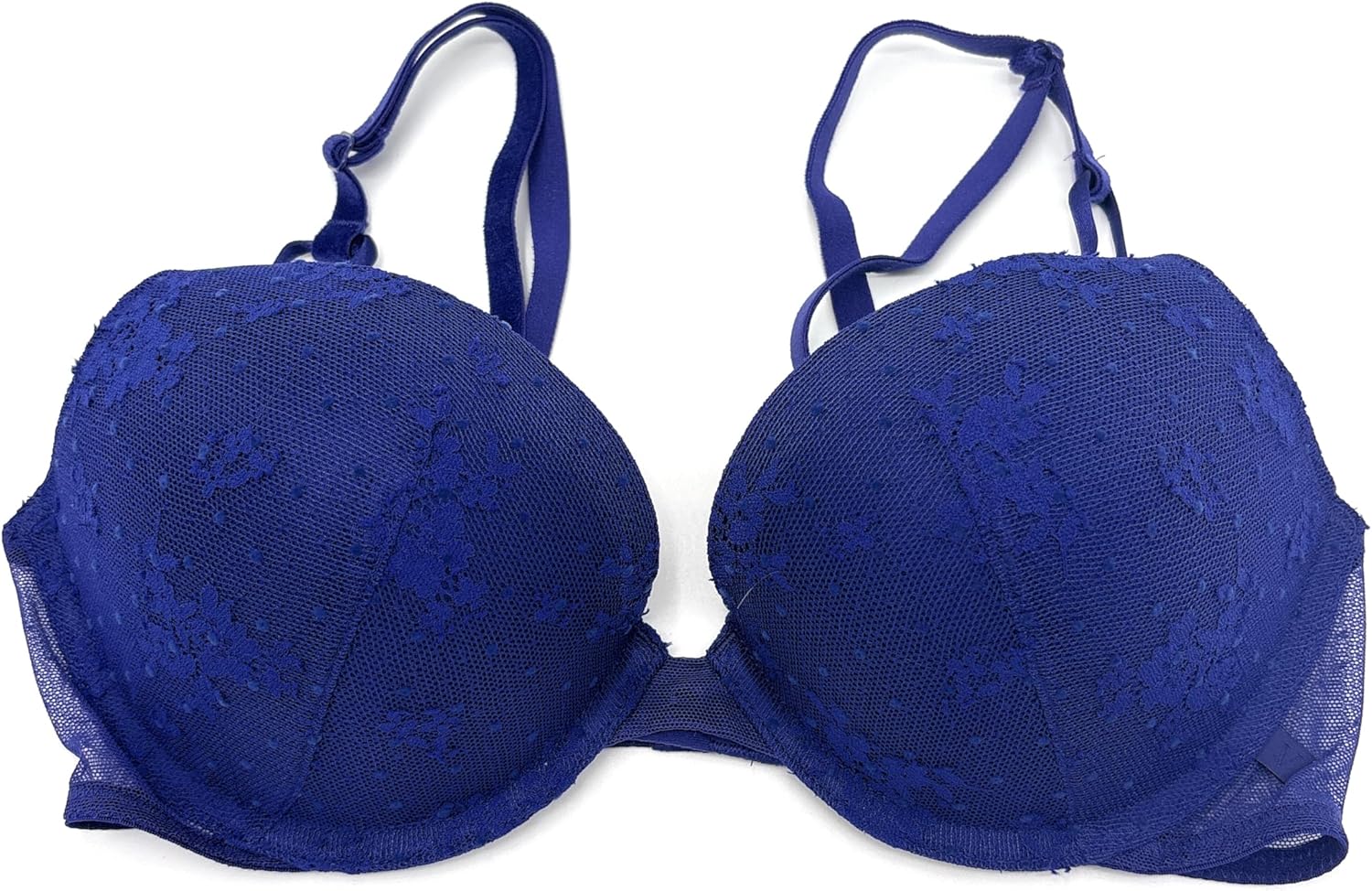 

Сексуальный бюстгальтер пуш-ап Victoria's Secret, Dk.Blue/Lace