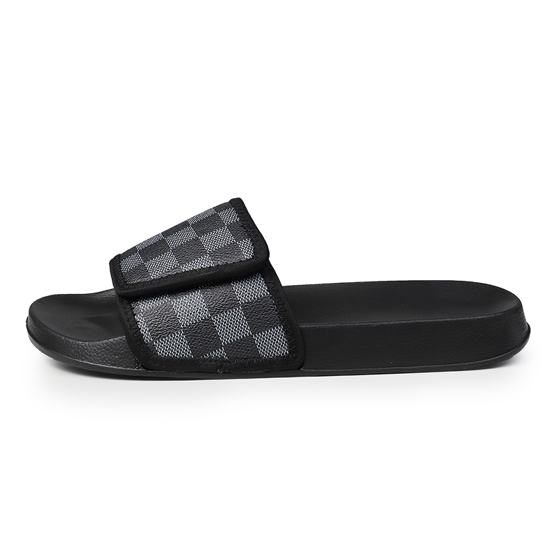 

Тапочки-слайды мужские Dunnu, Black Plaid