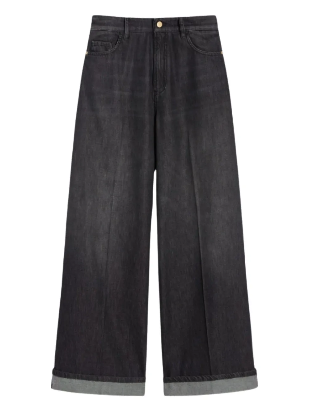 

Широкие джинсы с манжетами 'S Max Mara, черный