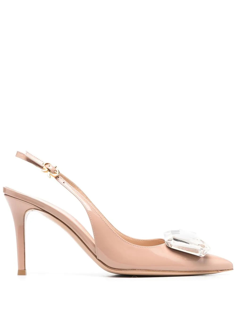 Декорированные туфли на шпильке Gianvito Rossi, нейтральный