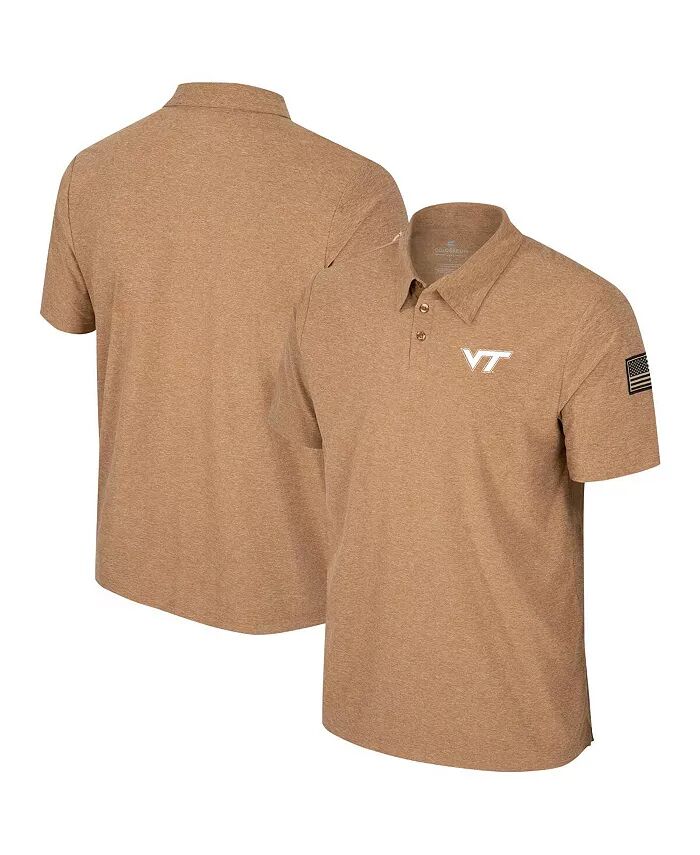 

Мужская рубашка-поло цвета хаки Virginia Tech Hokies OHT в стиле милитари Appreciation Cloud Jersey Desert Colosseum