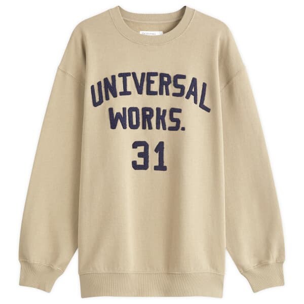 

Вышитая толстовка с изображением экипажа Universal Works, желтый