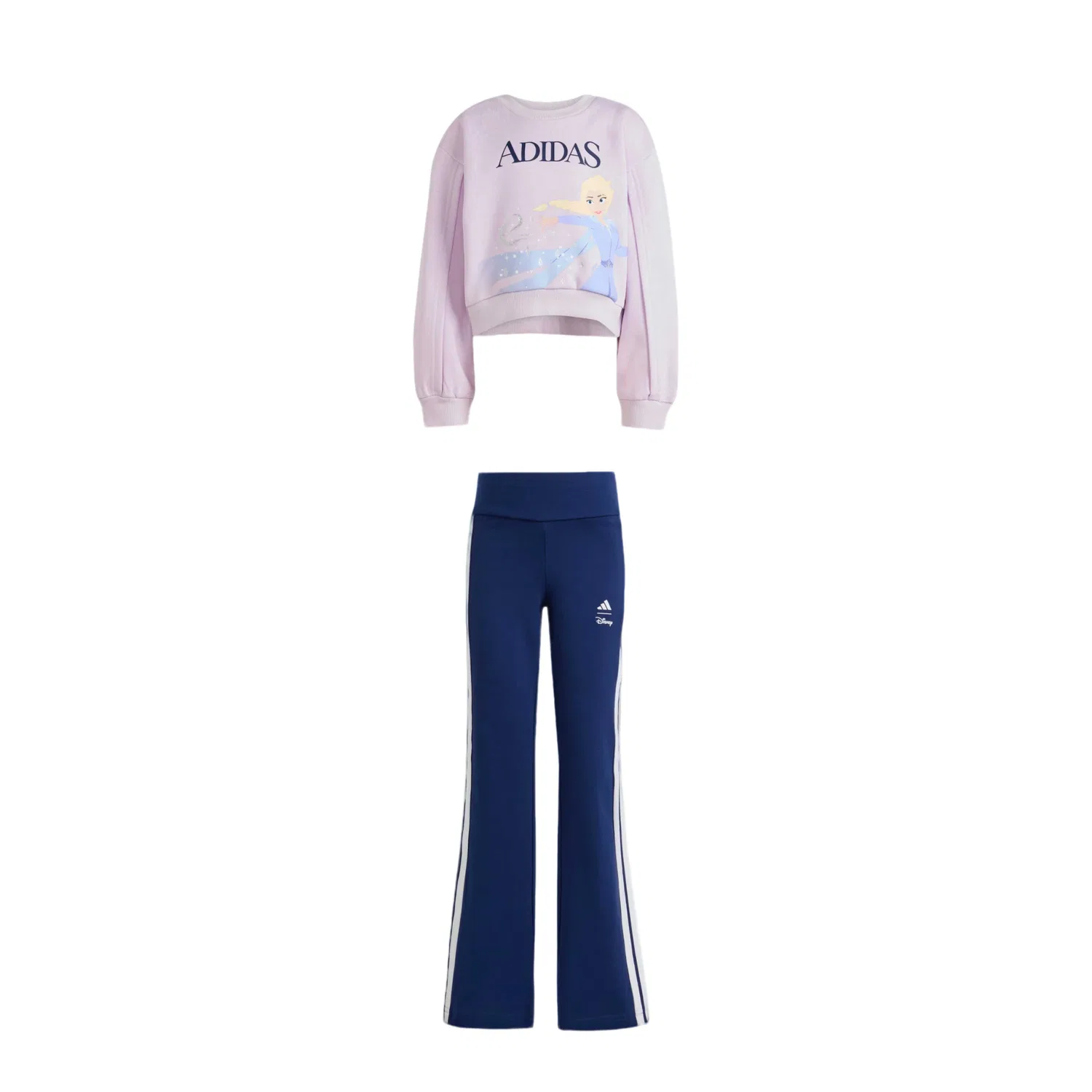 Детский спортивный костюм x Disney Casual Sportswear 2 Piece Set Adidas, Ice Lavender/Dark Blue-2-Piece Set
