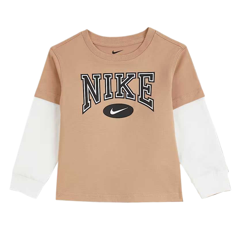 Повседневный спортивный комплект из 2 предметов для детей 3-7 лет Nike, коричневый — фото 2