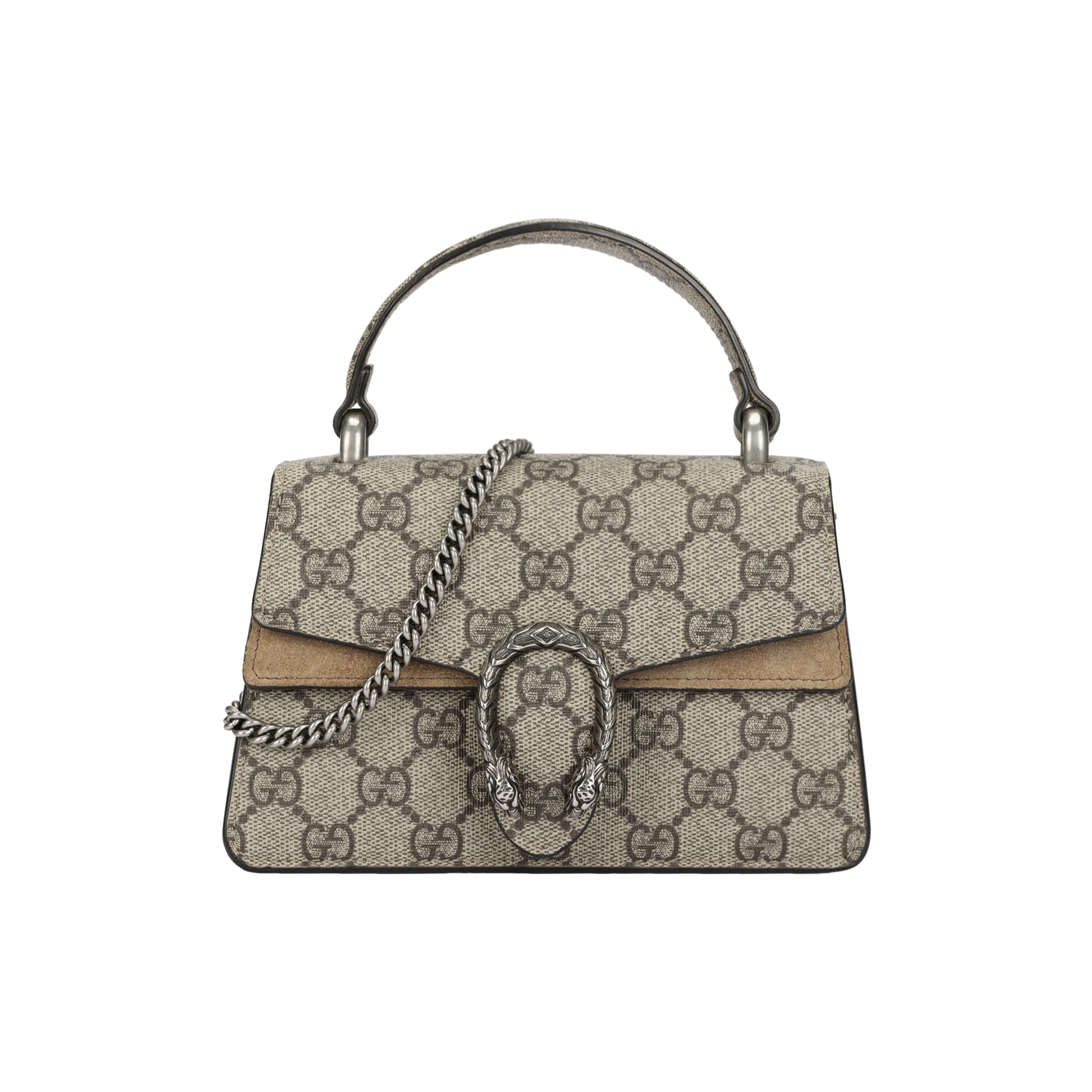 

GUCCI Сумка через плечо из холста, женская, мини-сумка бежевого и черного дерева