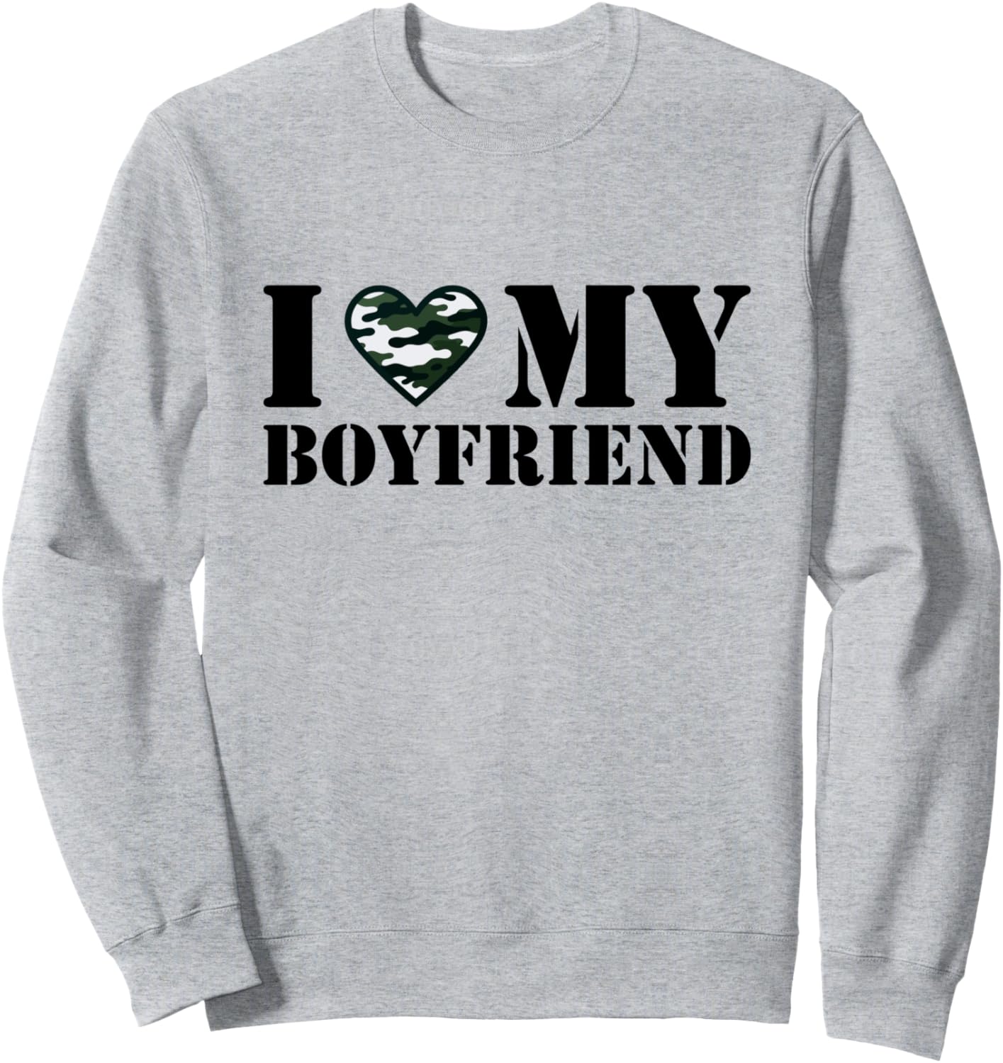 

Толстовка с надписью «Люблю своего парня-солдата» в камуфляжной расцветке «Серое сердце», серая Soldier Love Military Partner Apparel Valentines, Серый, Толстовка с надписью «Люблю своего парня-солдата» в камуфляжной расцветке «Серое сердце», серая Soldie