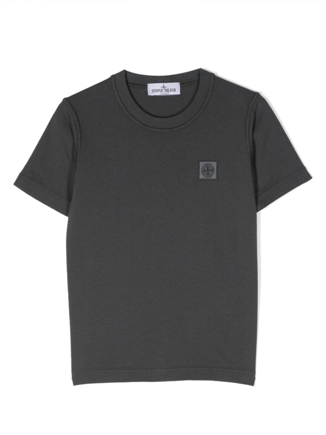 

Stone Island Junior футболка с нашивкой-логотипом, серый