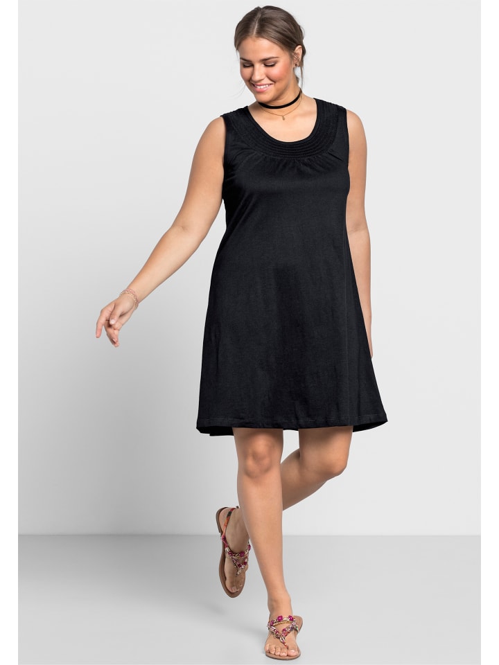 

Платье до колена sheego, черный