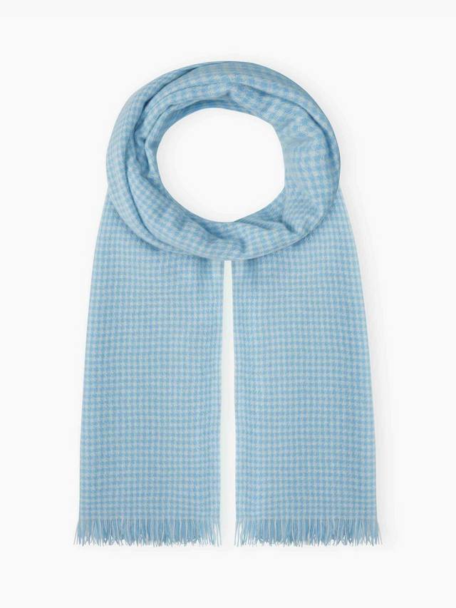 

Кашемировый шарф шартуш Brora, цвет Periwinkle/Swan