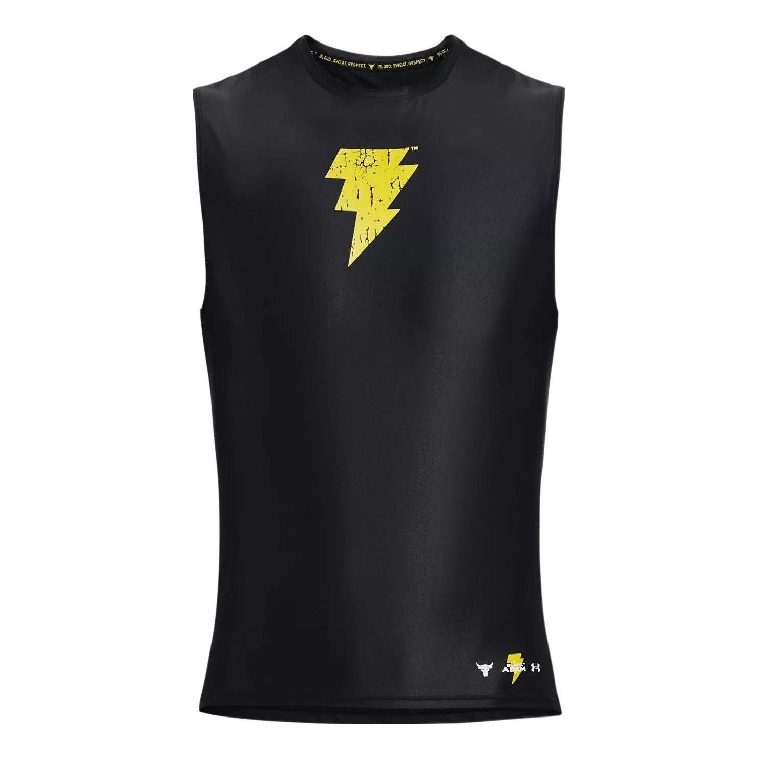 

Спортивный топ Under Armour Project Rock Iso-Chill Black Adam Tank 'Black Yellow' 1377746-001, черный