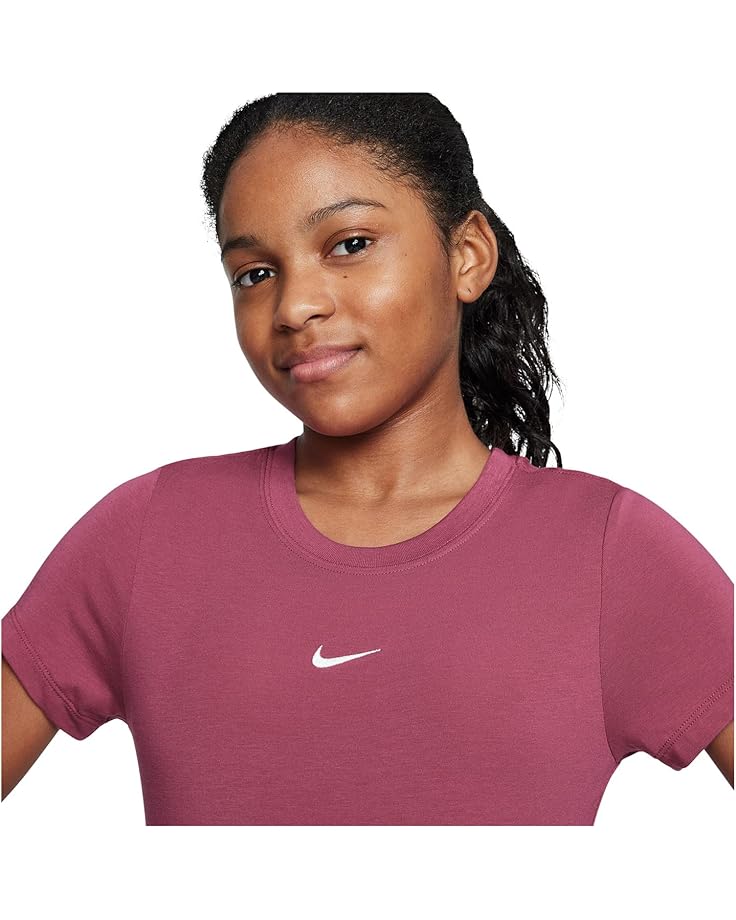 Футболка Nike Kids Sportswear Cropped T-shirt, цвет Sweet Beet — фото 3