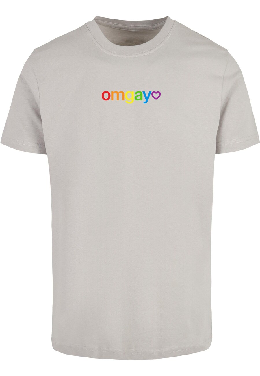 

Рубашка Mister Tee OMGay, серый