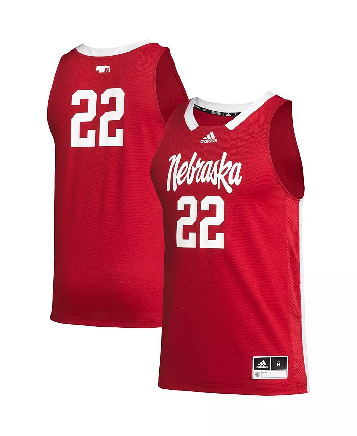 

Мужская баскетбольная майка Nebraska Huskers Team Swingman #1 adidas, красный