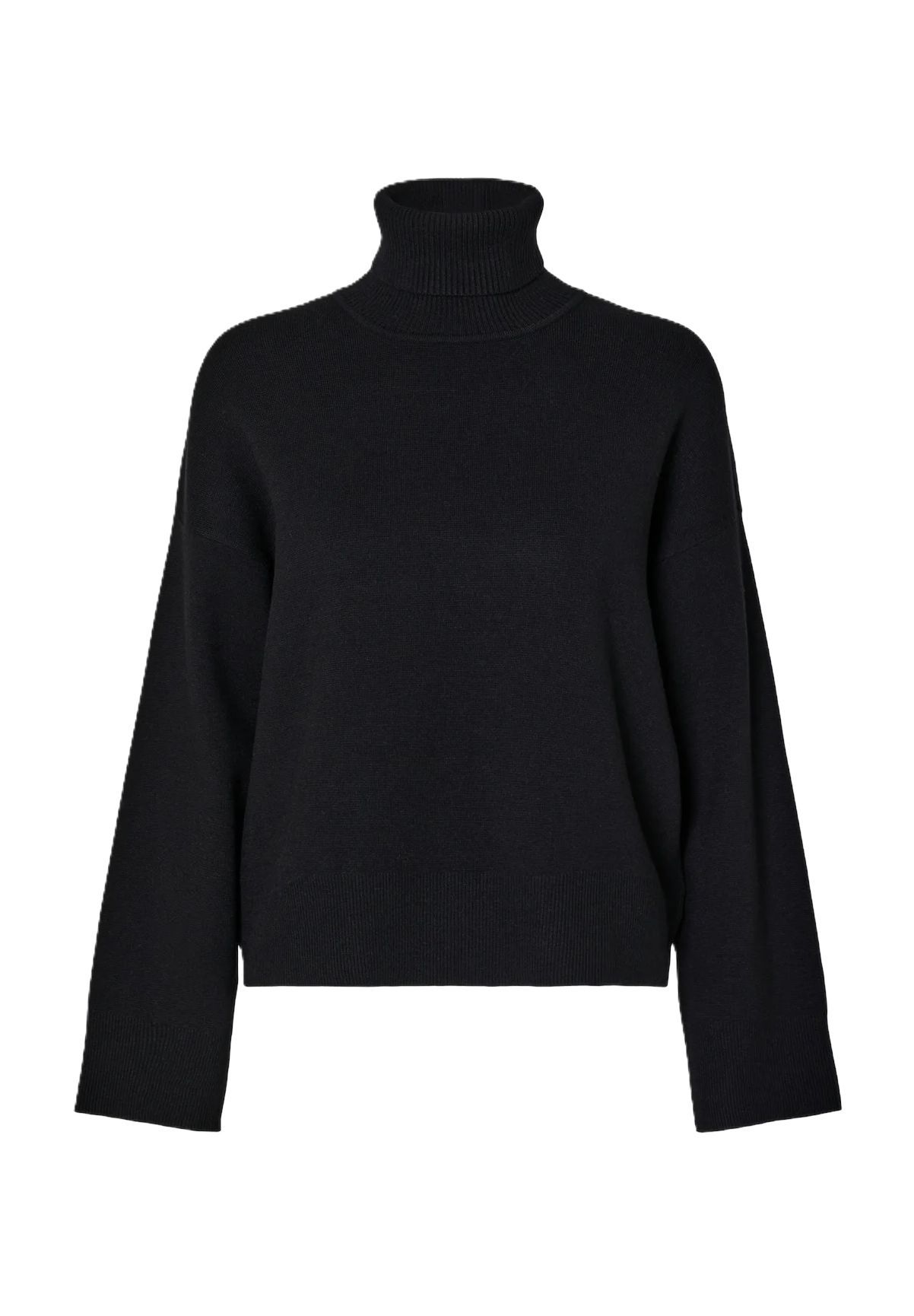 

Вязаный свитер "Камма", водолазка, женский SELECTED FEMME, цвет 179099 Black