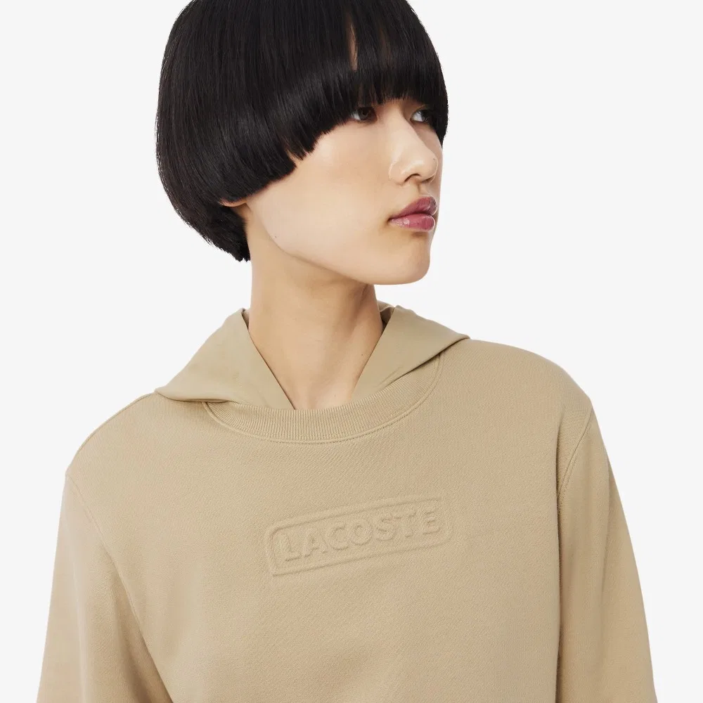 Свитшот Lacoste Signature, бежевый — фото 2