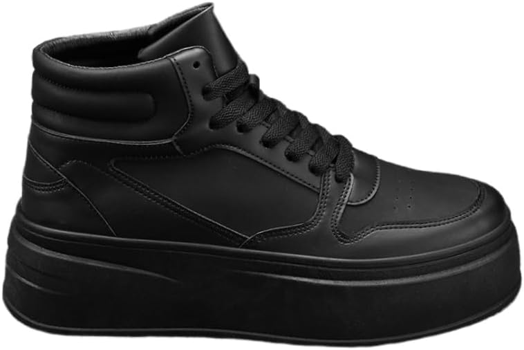 

Мужские кроссовки на высокой подошве с однотонным цветом. Толстая подошва, спортивно-повседневные. Дышащие, подходят для всех сезонов. Подходят как для школы, так и для использования на улице Fusecottc, черный