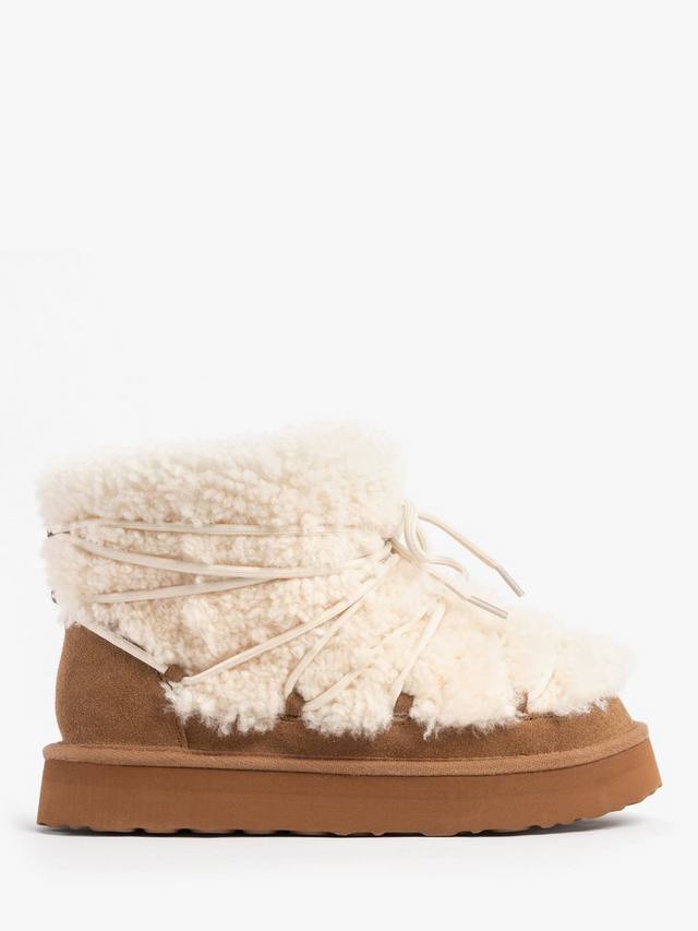 Женские зимние ботинки Brooke из овчины Just Sheepskin, Chestnut