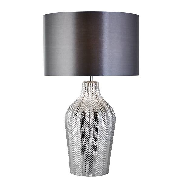 

Настольная лампа searchlight Chevron, серый