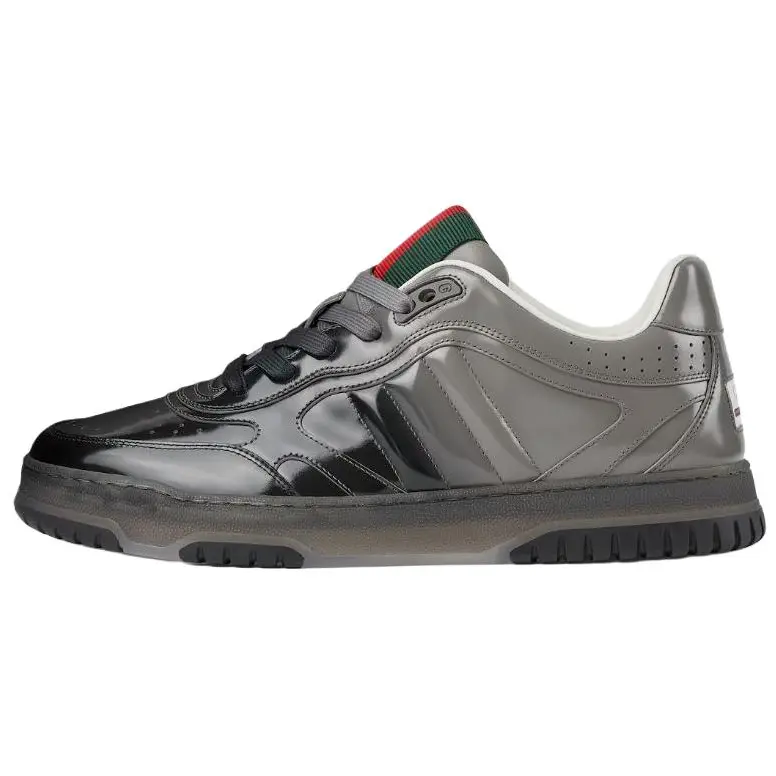

Re Web низкие кроссовки для скейтбординга мужские gray GUCCI, серый