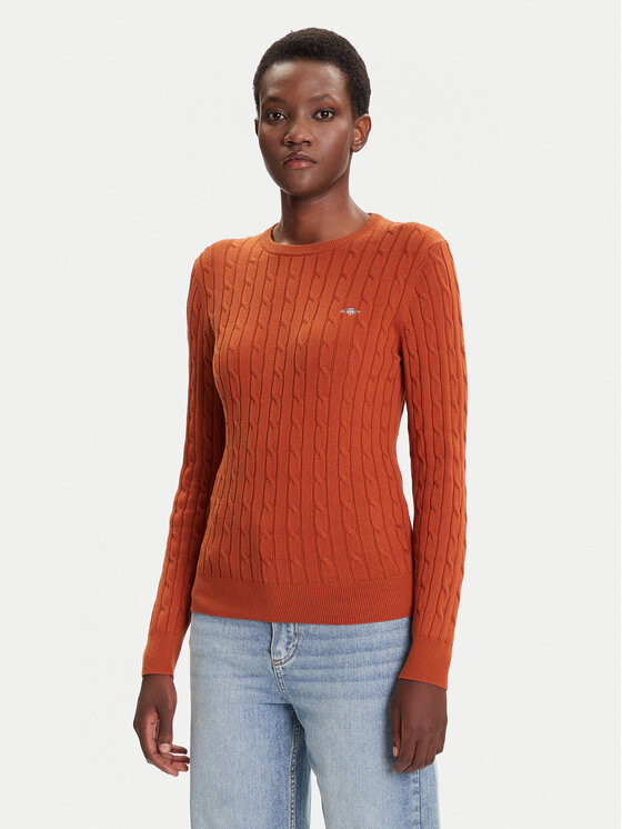 

Свитер slim fit 4800100 Gant, коричневый