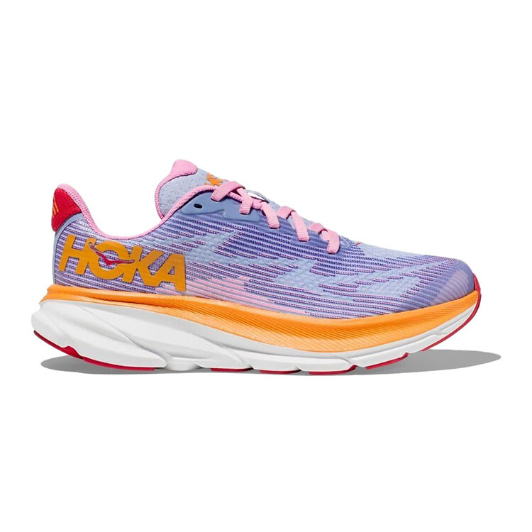 Кроссовки Clifton 9 Kids" для бега для детей Hoka One One, цвет Peony purple — фото 2
