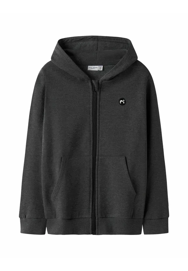 Толстовка Name It Nkmvimo card bru zip up, темно-серый меланж