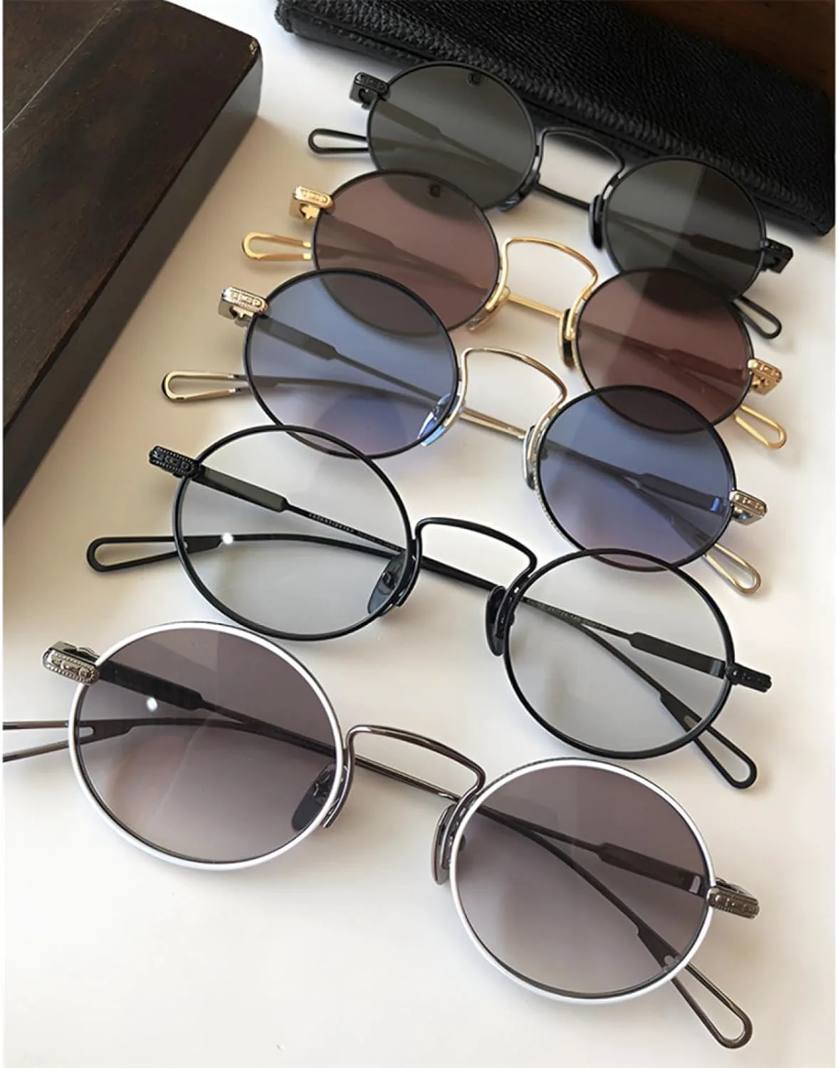 

Женские солнцезащитные очки, модные круглые ретро-очки для активного отдыха, роскошные, защита от УФ-излучения UV400. Мужские солнцезащитные очки TOIPASTN, A05