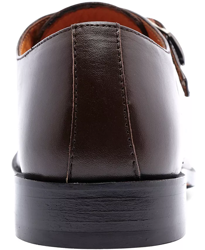 Мужские лоферы Freedom Single Monk-Strap Carlos by Carlos Santana, коричневый — фото 4