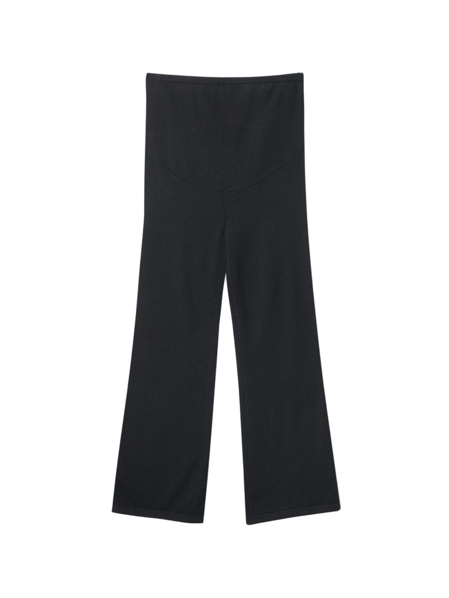 

Вязаные кашемировые брюки с широкими штанинами для беременных Gobi Cashmere, Black-blue graphite