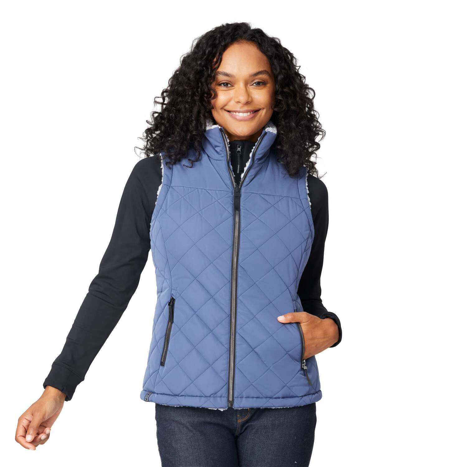 

Женский двусторонний жилет Free Country Expedition II Stratus Lite Free Country, индиго