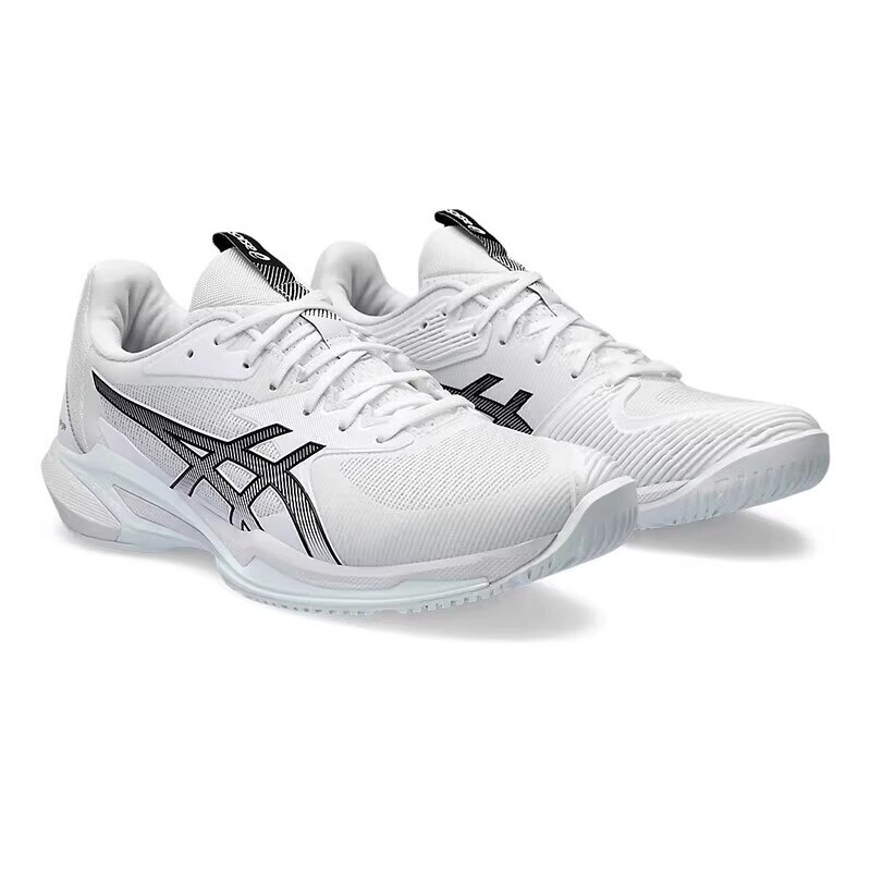 Теннисные туфли Solution Speed FF 3 мужские с низким верхом, белый/черный Asics — фото 2