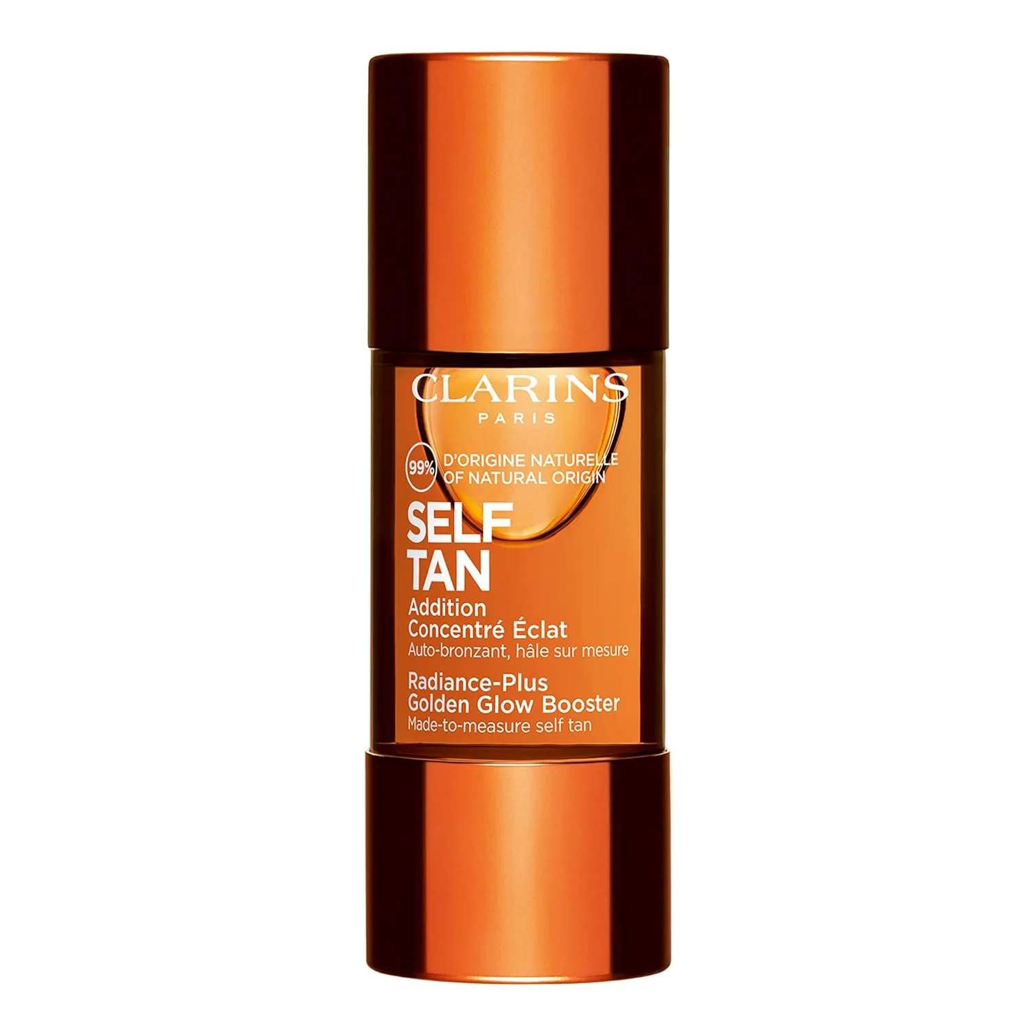 Clarins Self Tanning Face Booster, капли для автозагара лица для смешивания с увлажняющим кремом, 15 мл 14.18 г (1 шт.)