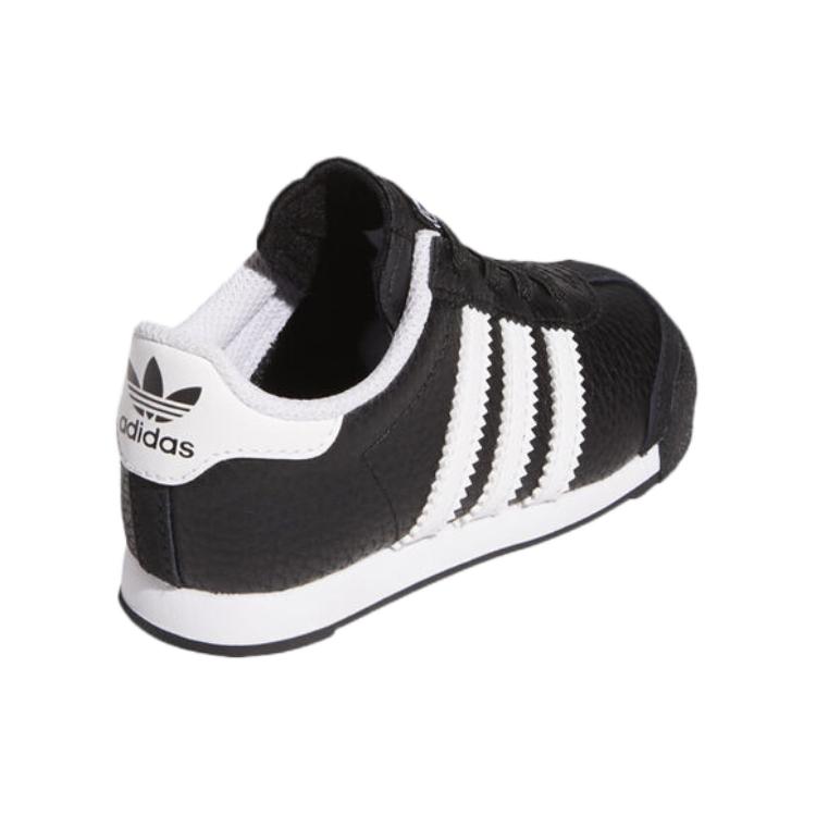 

Детские противоскользящие износостойкие низкие кроссовки Adidas черно-белые