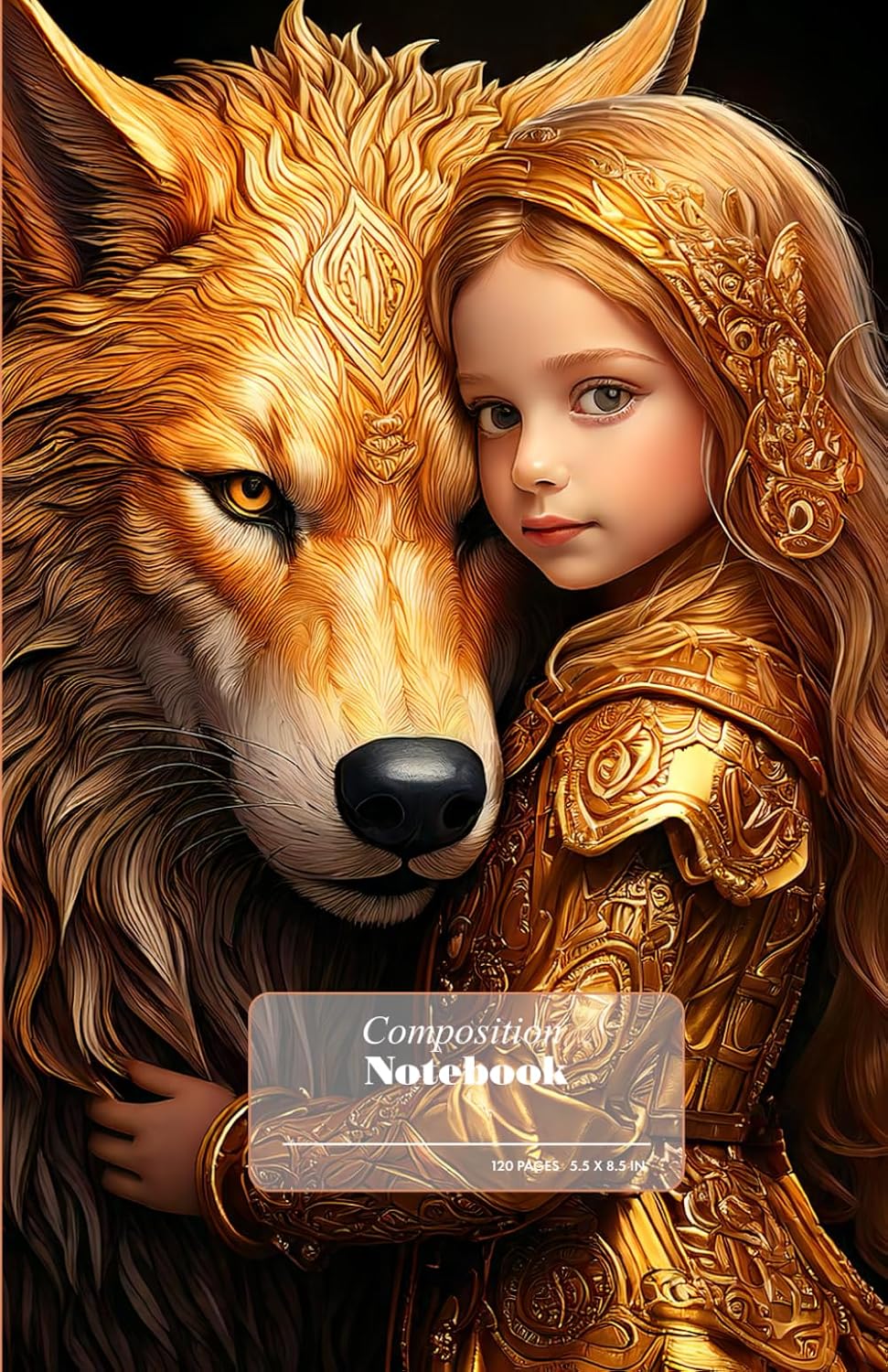 

Composition Notebook: WOLF SPIRIT | College Ruled Composition Notebooks | Cute Aesthetic Journal | Wide Line | 5.5 X 8.5 (Independently published)