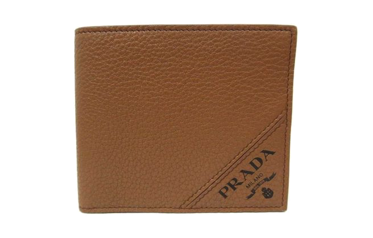 

PRADA Кожаный кошелек мужской коричневый