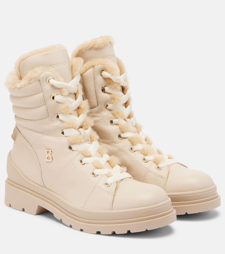 Кожаные шнурованные ботинки St Moritz Bogner, Beige