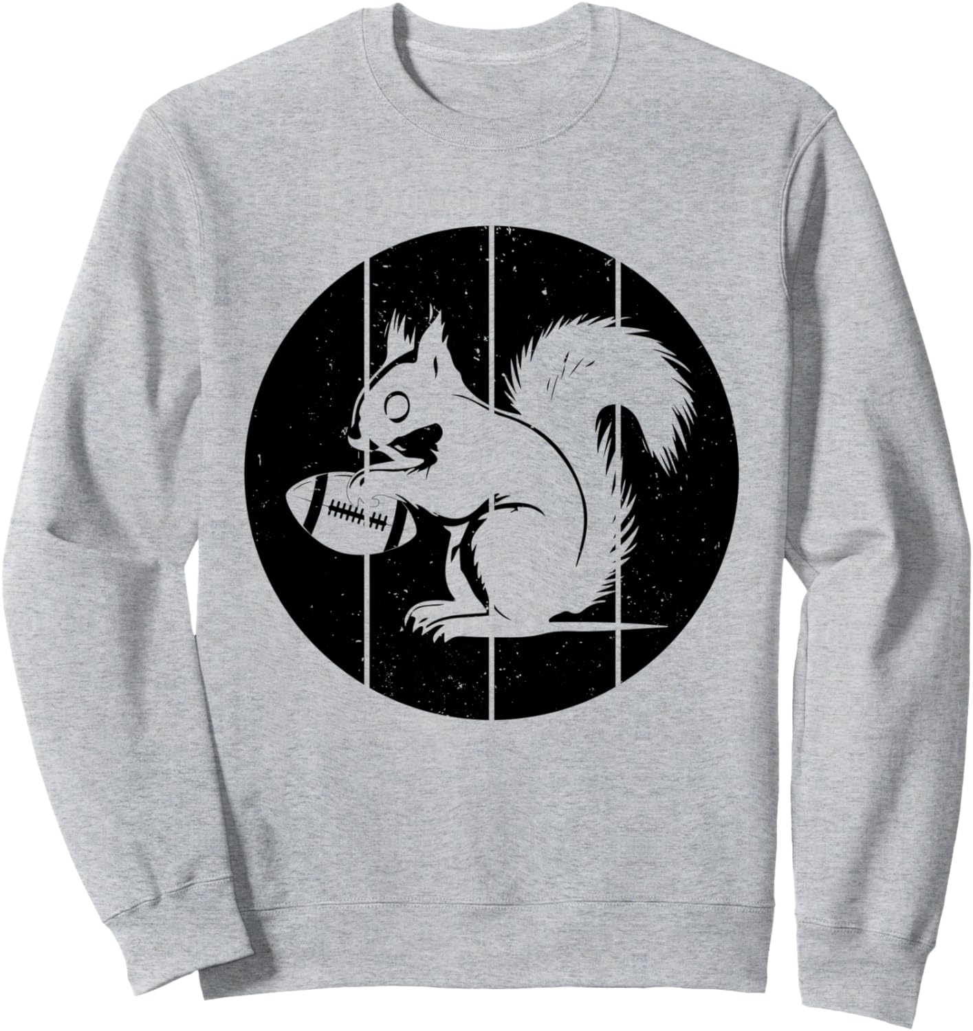 

Толстовка с изображением белки-футболистки в американском футболе Funny Football Squirrel, серый