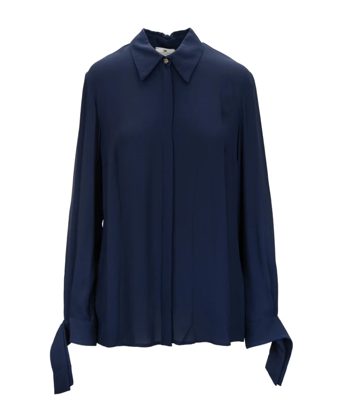 

Женская блузка на пуговицах Elisabetta Franchi, синий