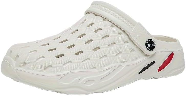 

Мужские удобные легкие сабо с вырезами, весна и лето Hhhchpm, белый