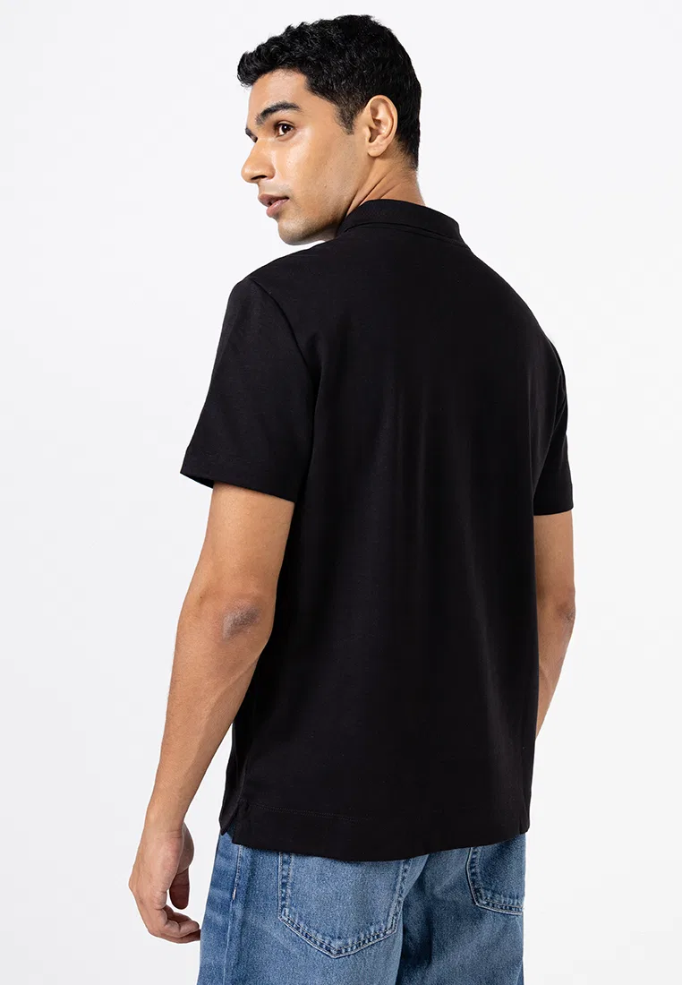 Поло Calvin Klein Jeans из хлопка, черный — фото 2