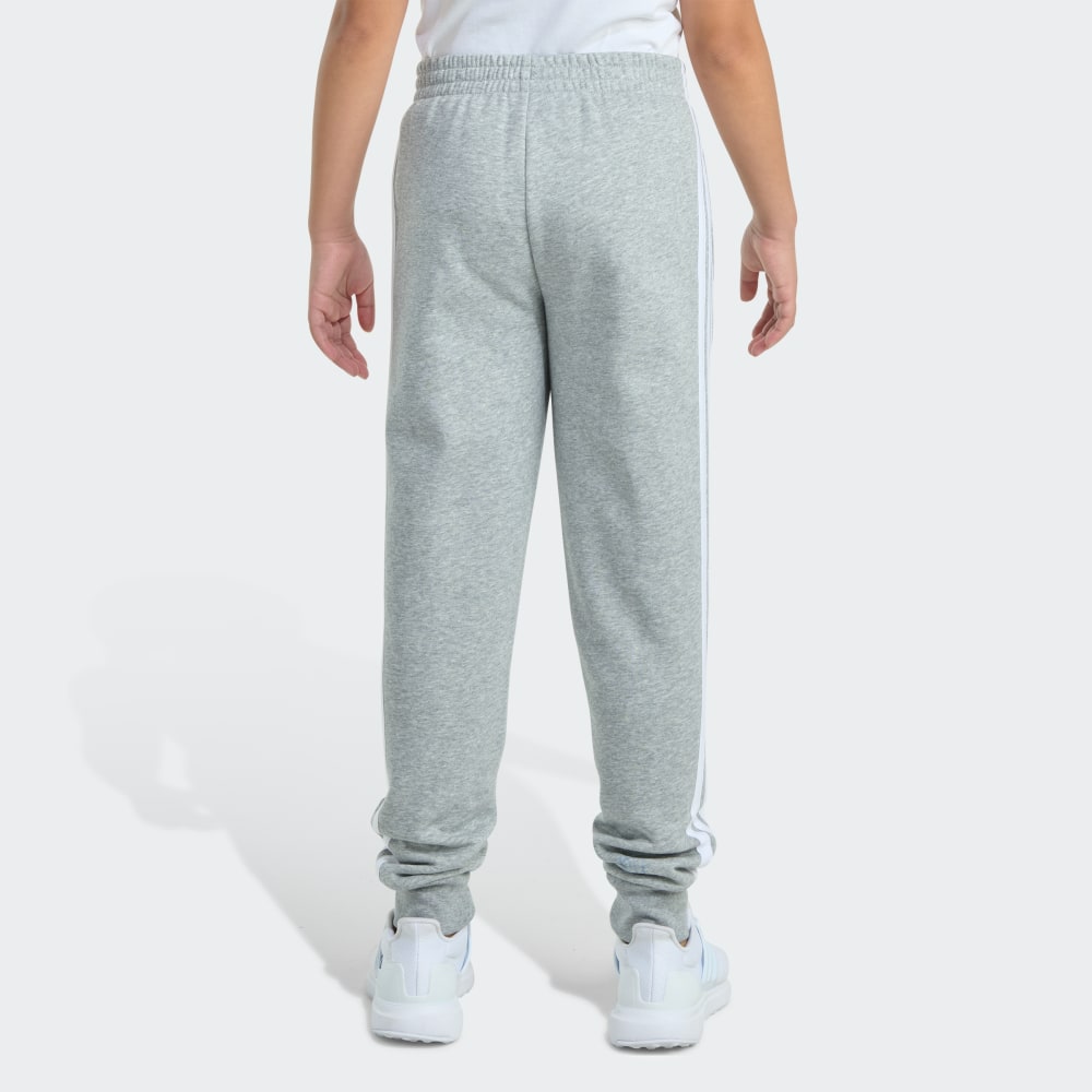 Спортивный костюм Adidas Elastic Waistband 3-Stripe Heather Fleece Jogger, цвет Medium Grey Heather — фото 2