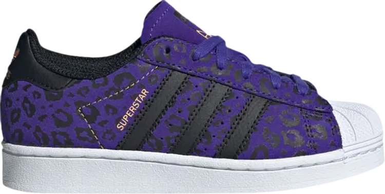 

Кроссовки Superstar J 'Leaopard - Purple', фиолетовый